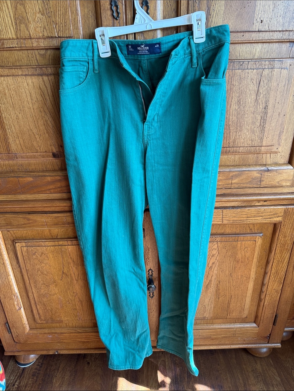 Hollister women’s Teal green ultra high rise
